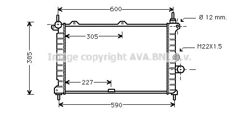 AVA QUALITY COOLING Радиатор, охлаждение двигателя OL2266